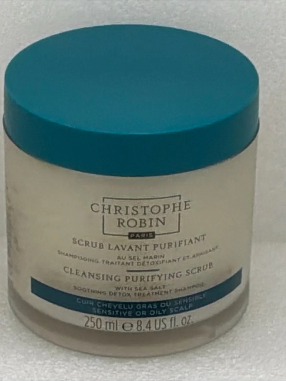Christophe Robin Cleansing Purifying Scrub — Blue Lid